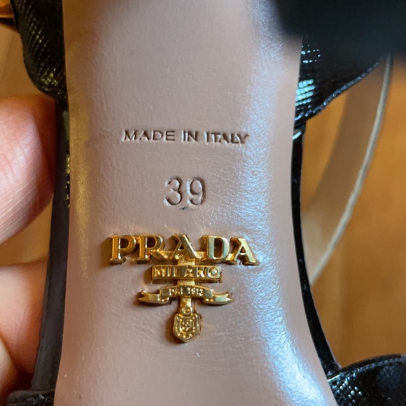 Prada Black studded sandals size 39 - Picture 9 of 12